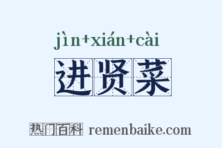 进贤菜是什么意思的图片